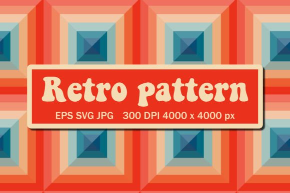 Download Groovy Aesthetic Pattern with Squares - Aesthetic pattern Collection