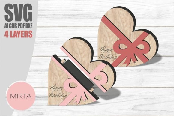 Download Heart Gift Card Holder Svg, Laser Cut - Gift card Collection