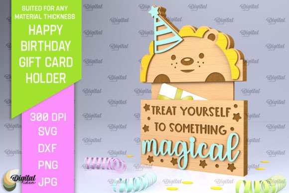 Download Birthday Gift Card Holder Laser Cut - Gift card Collection