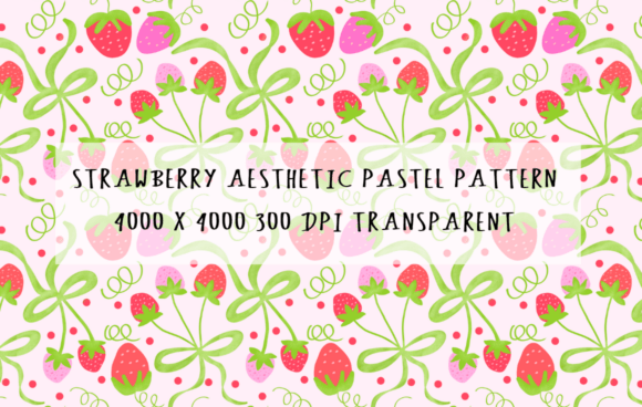 Download Coquette Strawberry Aesthetic Pattern - Premium Resources