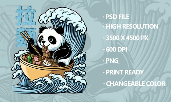 Download Noodle Ramen Pand -Kid Apparels &amp; Merch - Noodle Collection