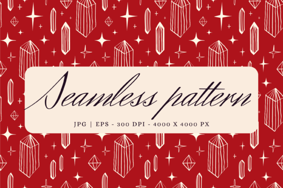 Download Aesthetic Pattern with Crystals - Aesthetic pattern Collection