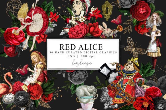 Download Alice in Wonderland Tea Party Graphics - Alice Collection