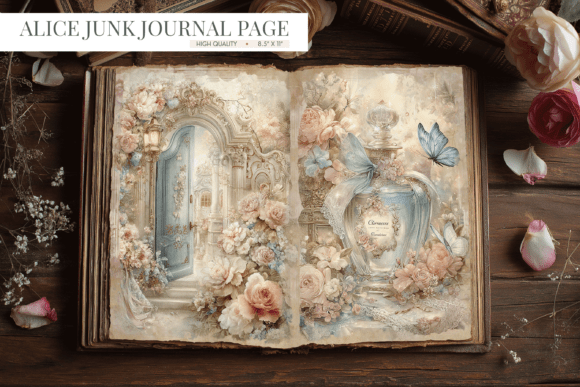 Download Alice in Wonderland Vintage Junk Journal - Alice Collection