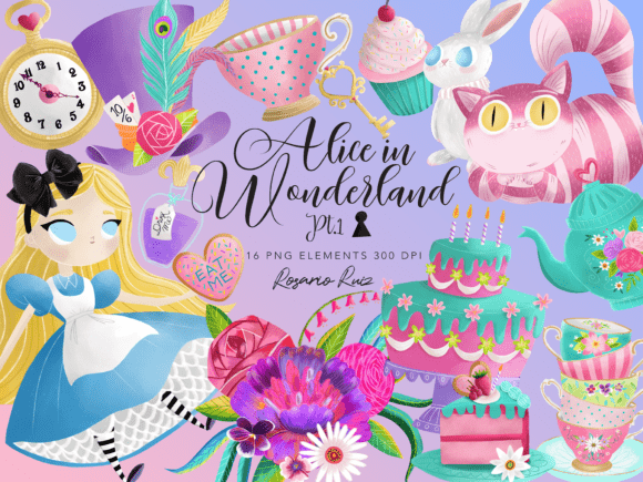 Download Alice in Wonderland Clipart PNG - Alice Collection