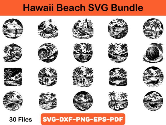 Download Hawaii Beach SVG Bundle - Premium Bundle